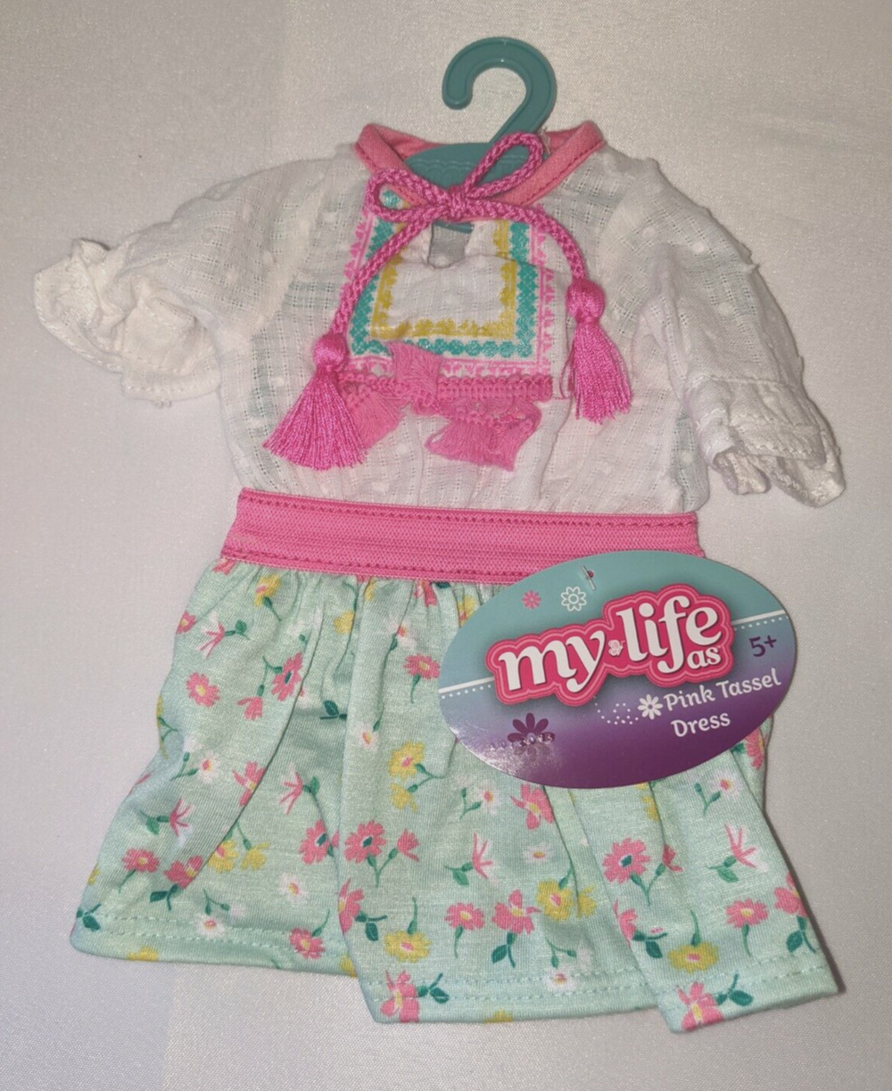 My Life AS Pink Tassel Dress NWT 18" Doll Fit